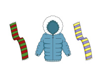 Men's Scarf Cliparts