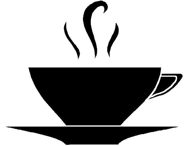 Tea cup clipart solid