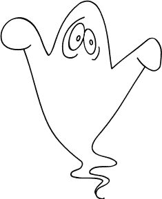 Free Floating Ghost Clipart