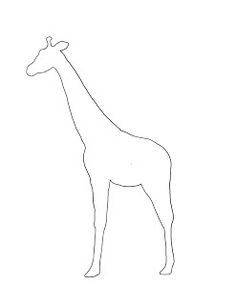 baby giraffe outline