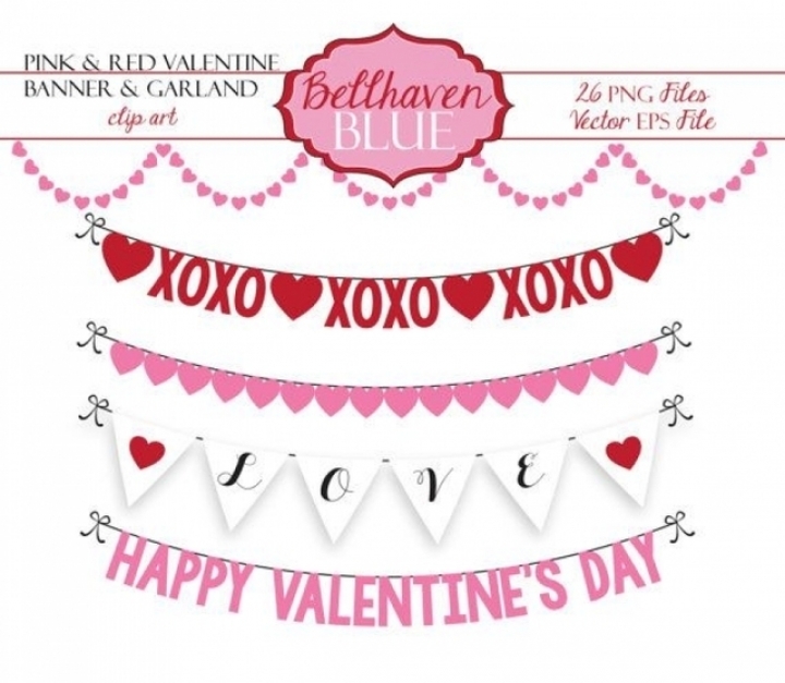 Valentine Garland Clipart