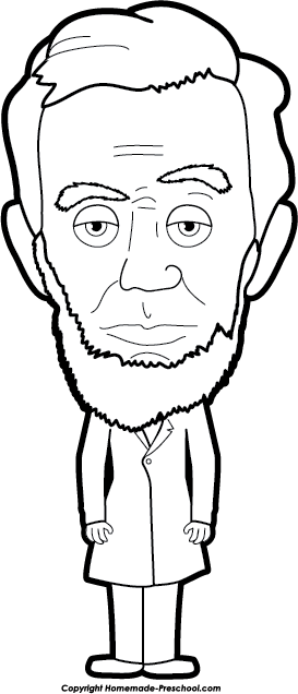 Abraham Lincoln Clipart Black and White