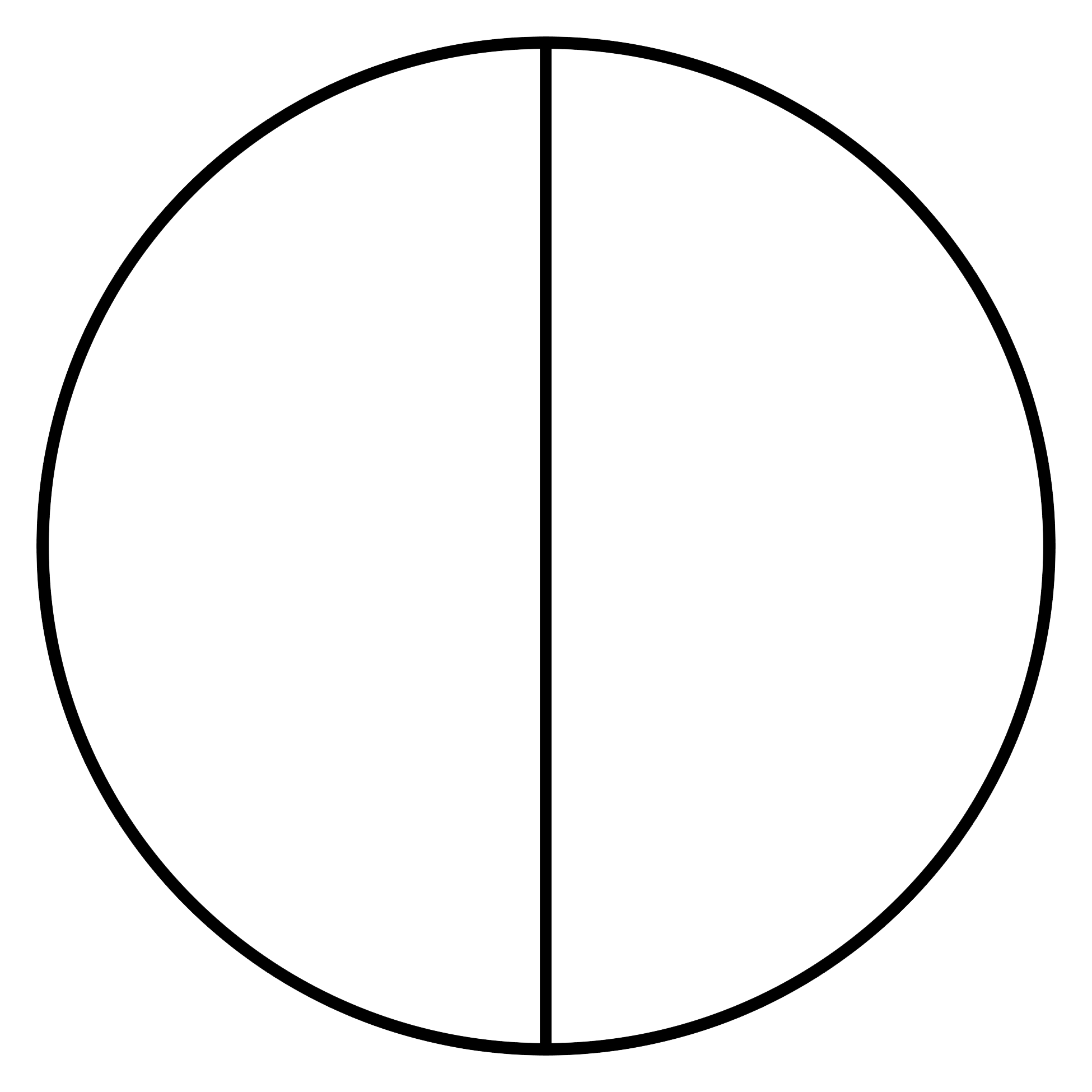Что означает полукруг. Круг разделенный на 2 части. Круг разделенный на 4 части. Круг макет. Трафарет круги.