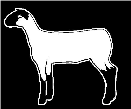 Show Sheep Outline 2