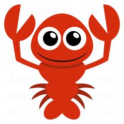 Lobster Birthday Cliparts