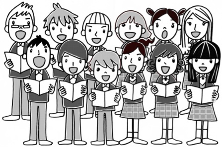 Black Choir Cliparts