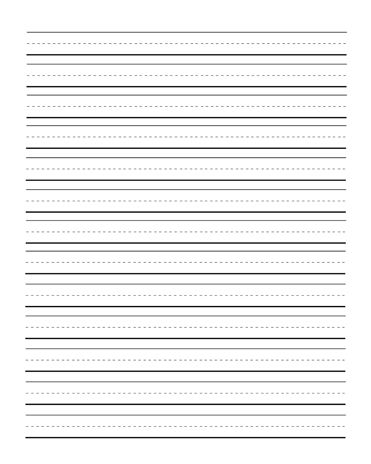 primary writing lines clipart - Clip Art Library