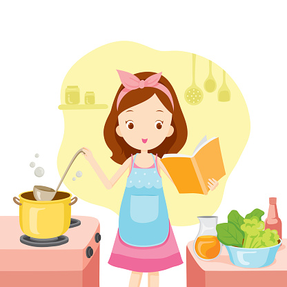 cooking girl clip art - Clip Art Library