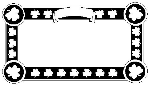 White Shamrock Cliparts