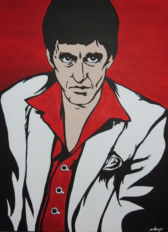 Scarface Al Pacino Drawing.