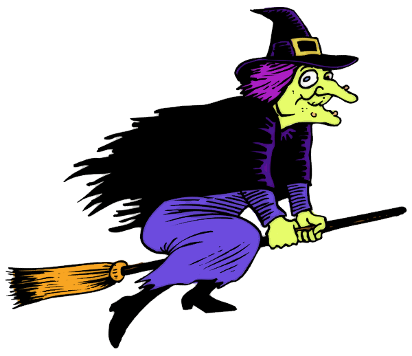 laughing witch clipart for kids