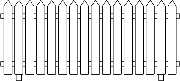 Picket Fence Clipart