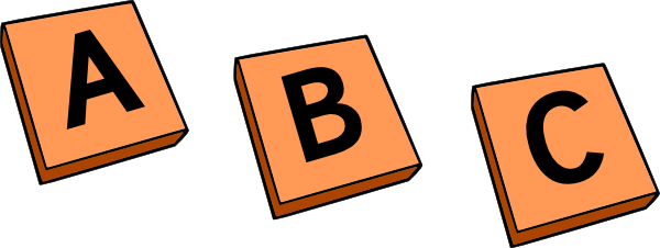 Abc Clip Art Black And White