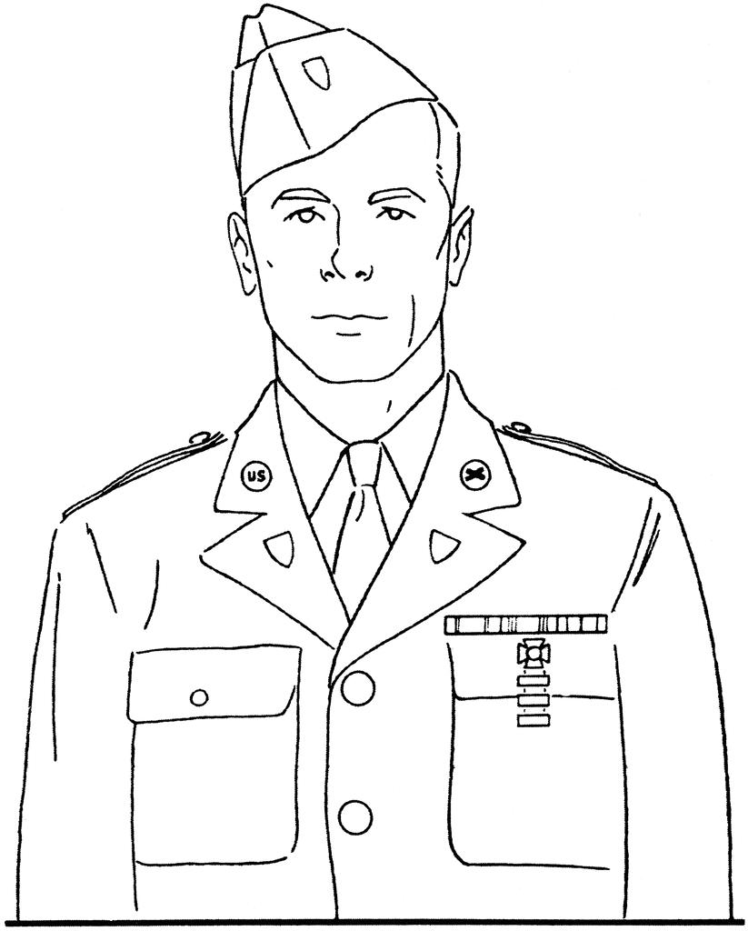 Love military clipart black and white