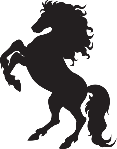 Pony silhouette clipart transparent