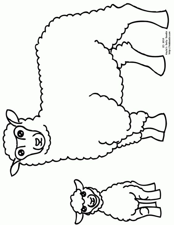 Sheep And Lamb Clipart Black And White Clip Art Library