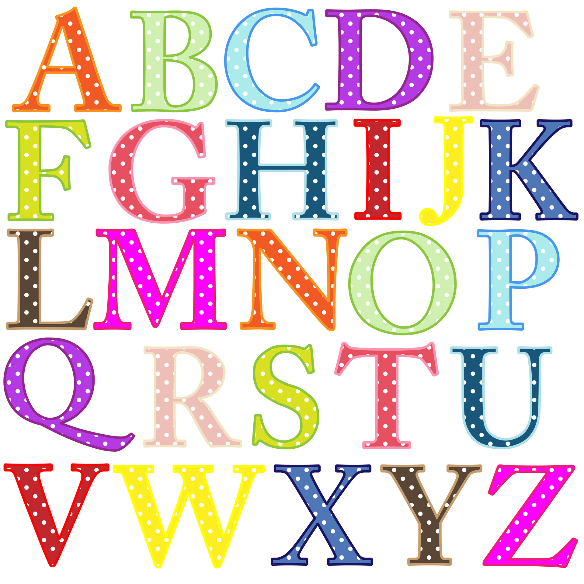 Printable Alphabet Letters Pdf Free Download