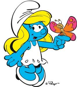 cartoon smurfette smurfs - Clip Art Library