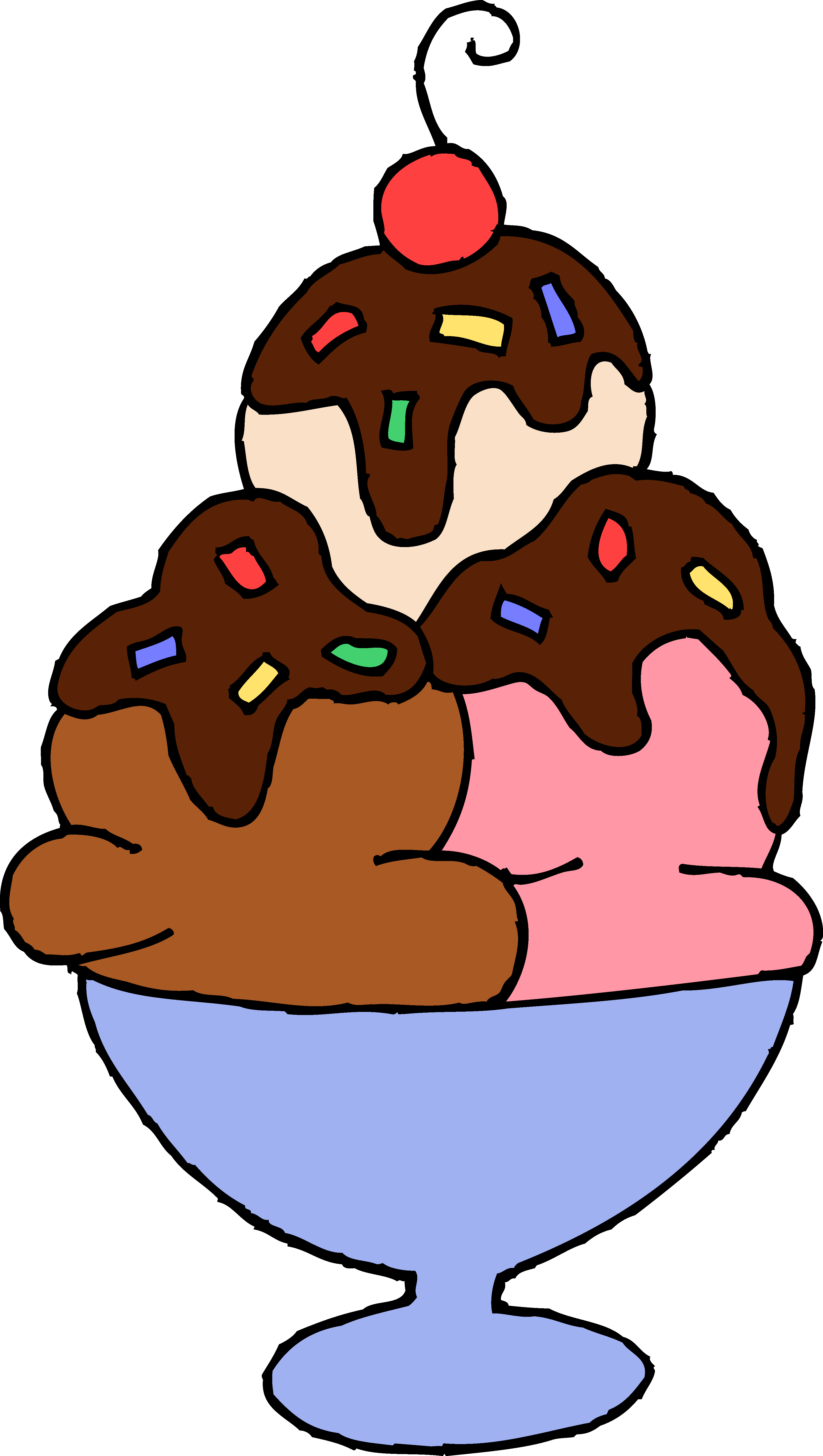 Ice Cream Sundae Clipart