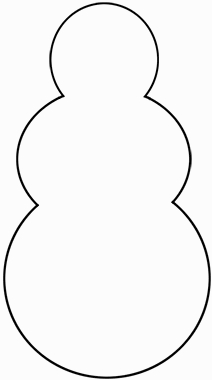 Printable Blank Snowman Coloring Pages 5