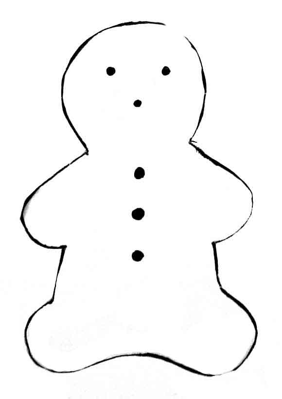 Blank Snowman Template