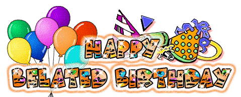 Belated Birthday Cliparts: Celebrating Late Birthday Wishes with Visuals