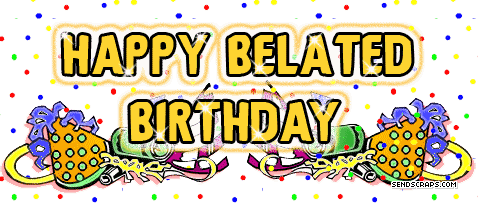 Belated Birthday Cliparts: Celebrating Late Birthday Wishes with Visuals