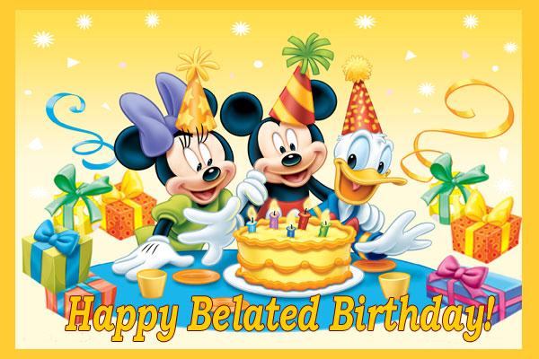 Belated Birthday Cliparts