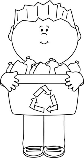 reuse clipart black and white