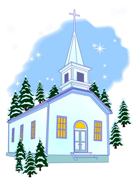 Country Church Cliparts