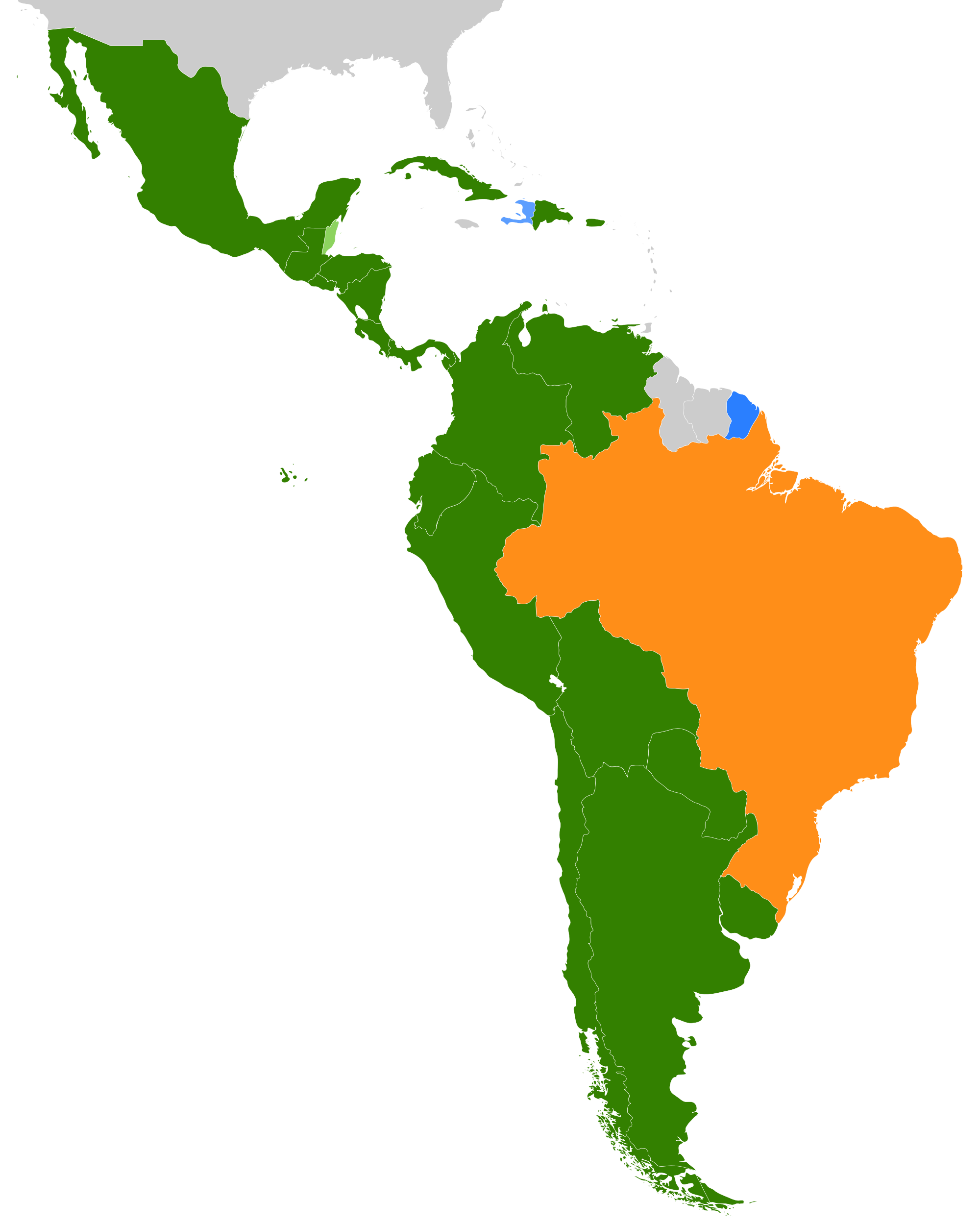latino vs hispanic map - Clip Art Library
