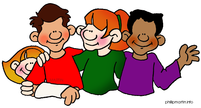 friends at school clip art