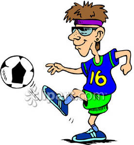 Clipart soccer man
