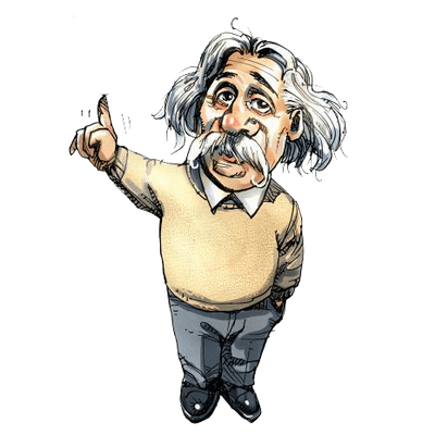 Albert Einstein Hair transparent PNG
