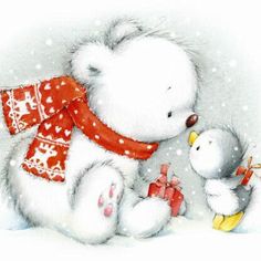 Christmas Friends Cliparts