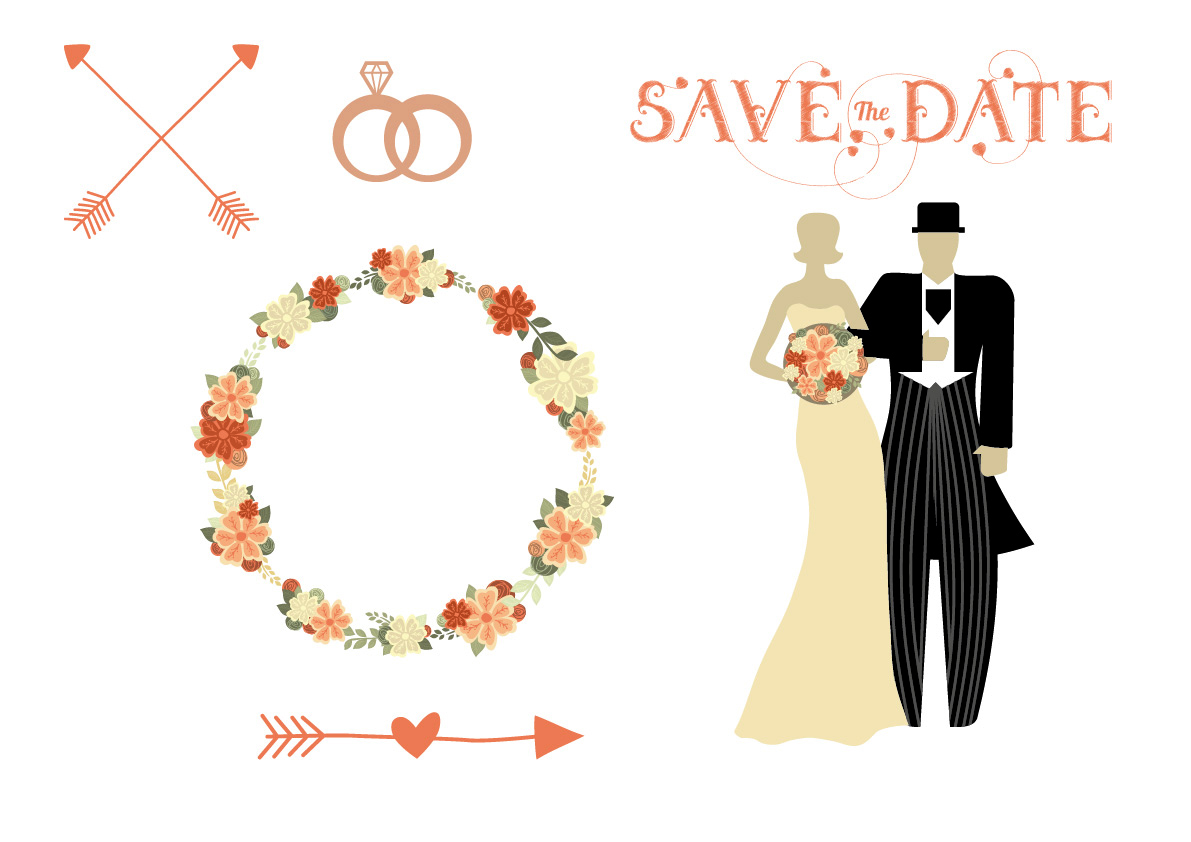 Bridal Floral Cliparts