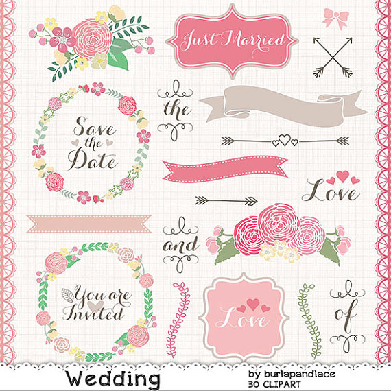 Flower Banner Clipart
