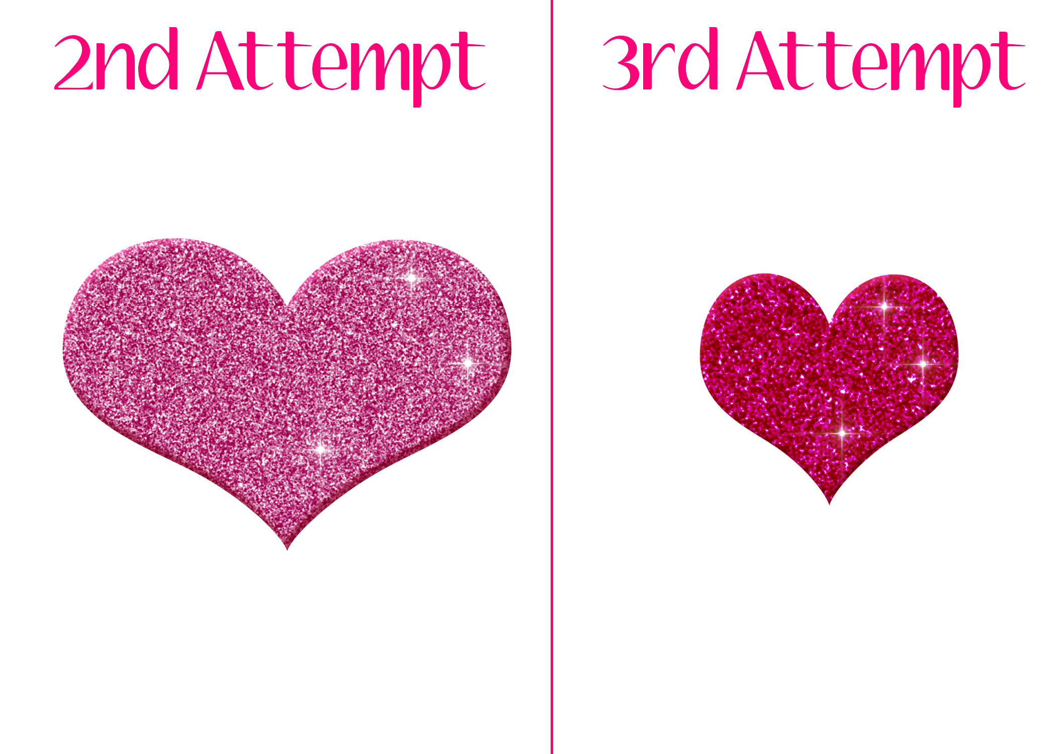 Sparkly Heart Cliparts