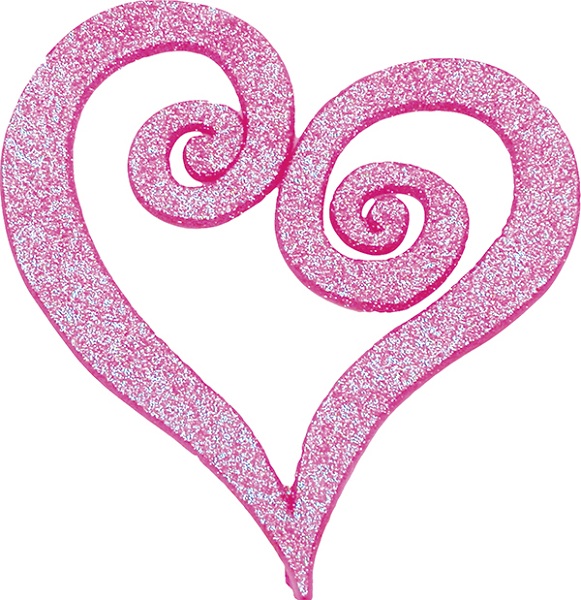 Sparkly Heart Cliparts