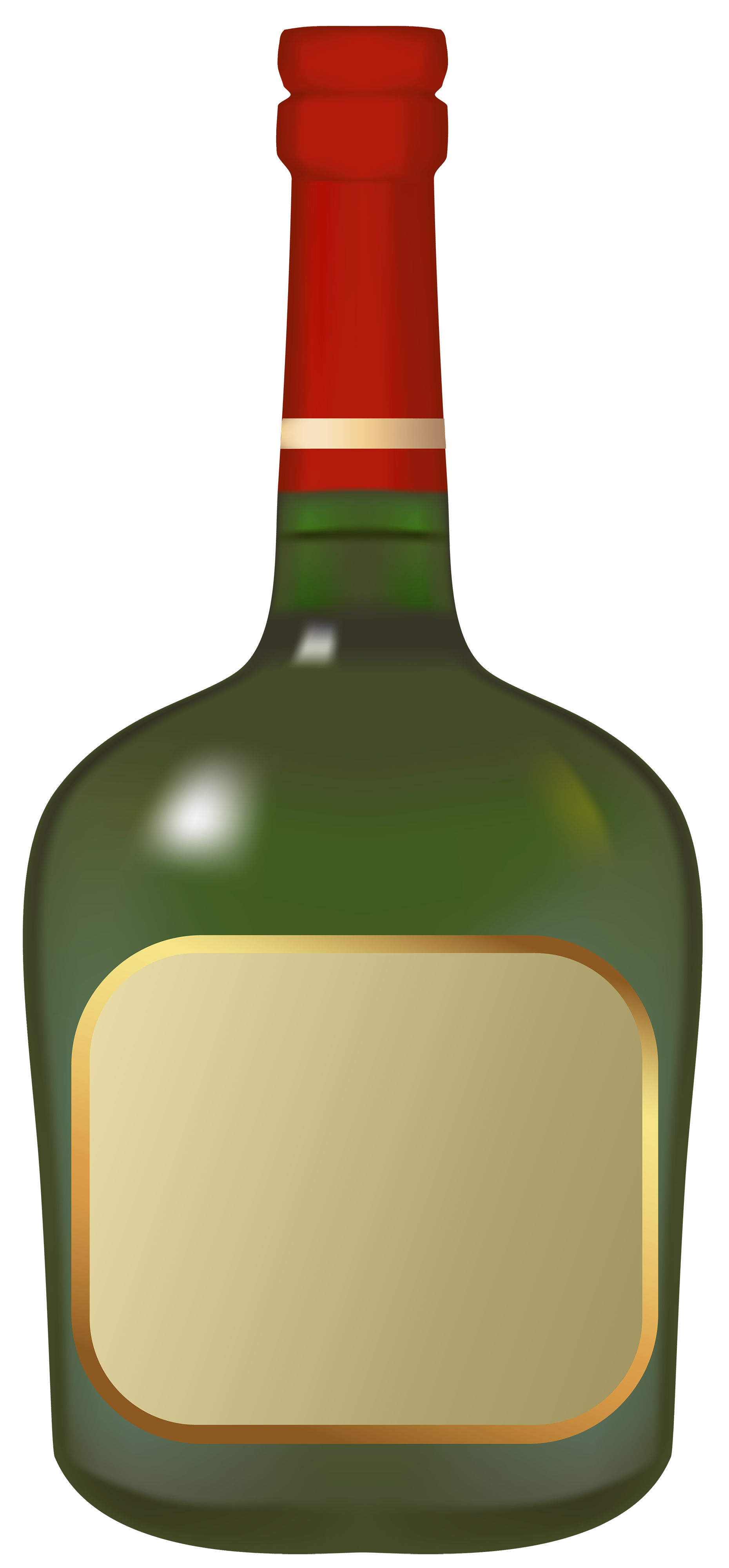 Bottle of booze clipart