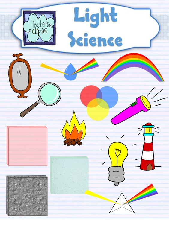 Light and Colors Science Clip Art