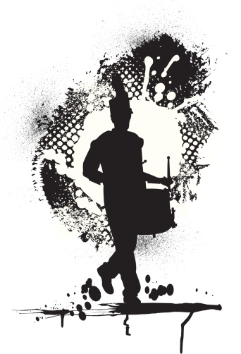 drum major silhouette clip art