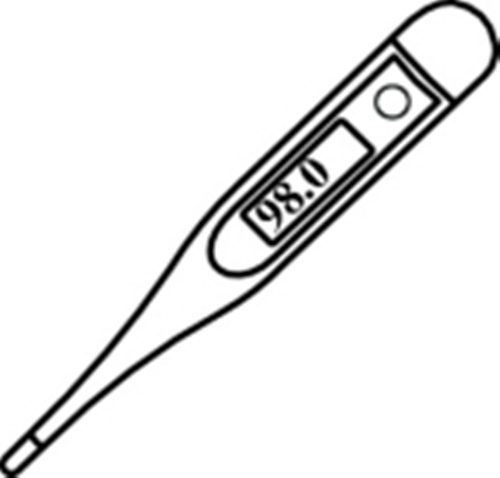 Clip Art Of Thermometer 350c Hypothermia Black And White Monotone Stock  Illustration - Download Image Now - iStock