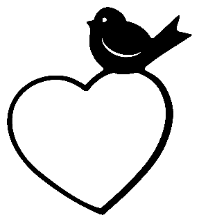 Hearts Silhouette - Clip Art Library