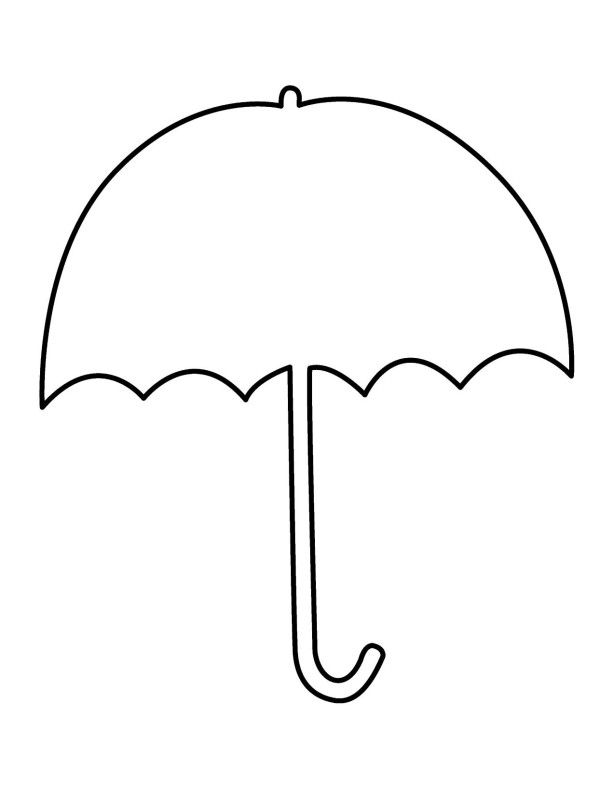 Umbrella clipart outline