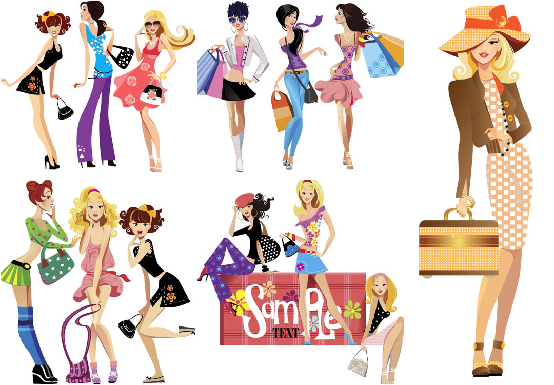 Shopping Cliparts Vector