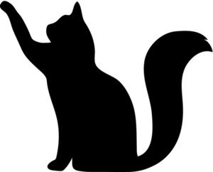 Free Cat Silhouette Clip Art Image: Clip Art Silhouette Of A Cat