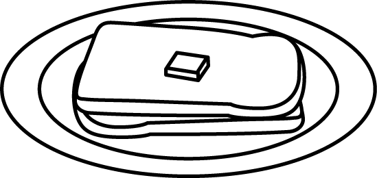 Plate Clip Art Black And White