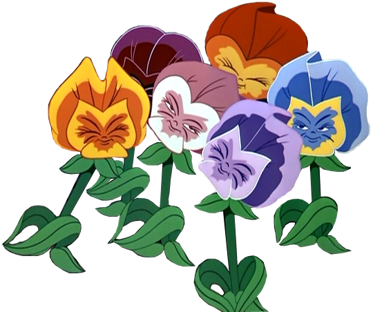 Disney alice flowers clipart png