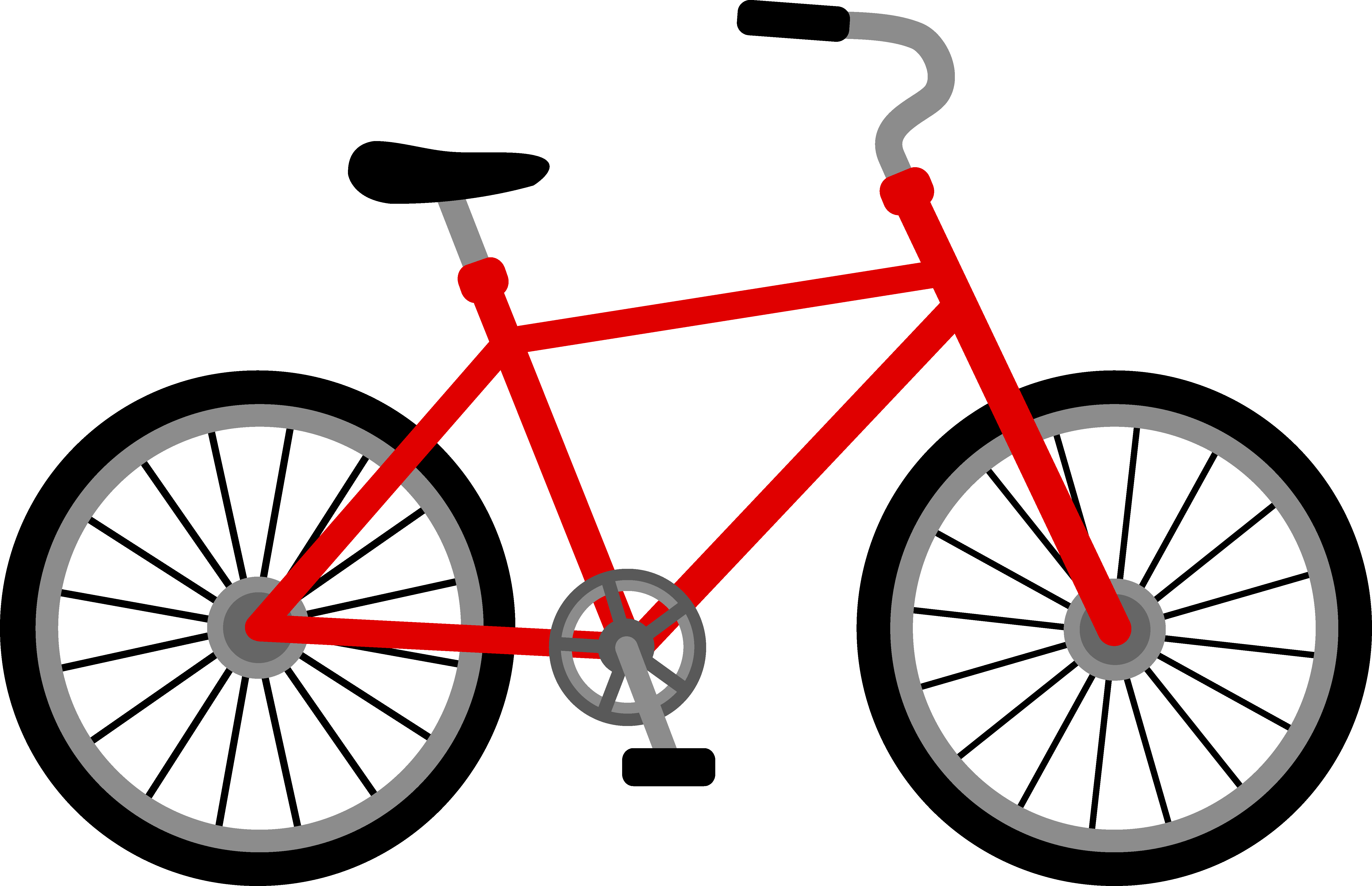 Cartoon Bicycle Cliparts